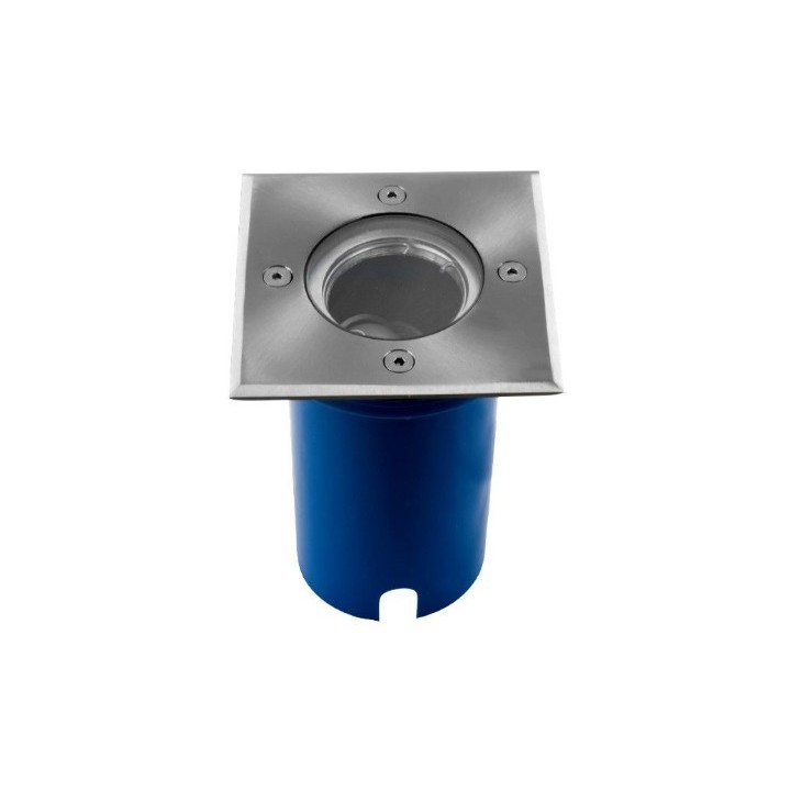 Miidex Lighting - Spot Encastrable Sol + Douilles GU10 & GU5.3 Inox 316 L - Réf : 707301