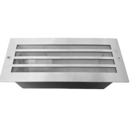 Miidex - Spot Encastrable E27 Rectangle Grille Inox 304 - Réf : 70745