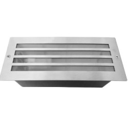 Miidex - Spot Encastrable E27 Rectangle Grille Inox 304 - Réf : 70745