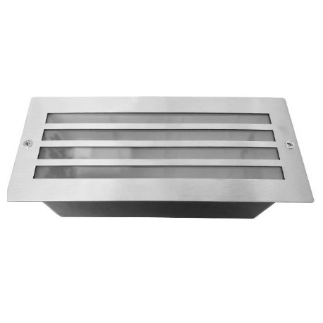 Miidex - Spot Encastrable E27 Rectangle Grille Inox 304 - Réf : 70745