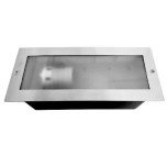 Miidex - Spot Encastrable E27 Rectangle Inox 304 - Réf : 70746