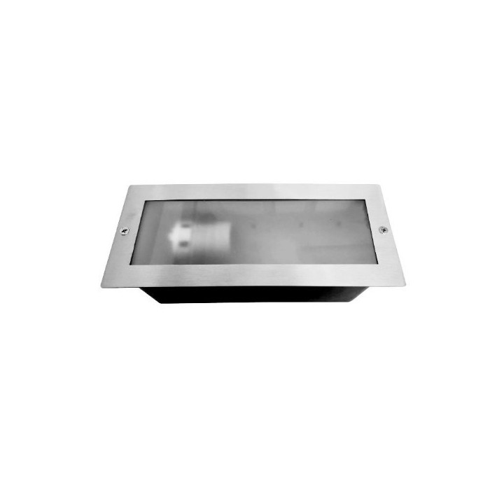 Miidex - Spot Encastrable E27 Rectangle Inox 304 - Réf : 70746