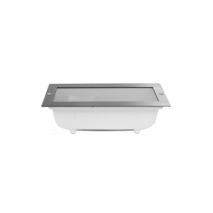 Miidex - Spot Encastrable E27 Rectangle Inox 304 - Réf : 70746