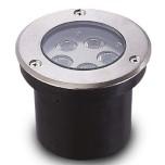 Miidex Lighting - Spot LED Encastrable Sol Rond - 7W - 4000K Inox 316 L - Réf : 677928