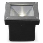 Miidex Lighting - Spot LED Encastre Sol Carré 5W 4000K Inox 316 L - Réf : 706210