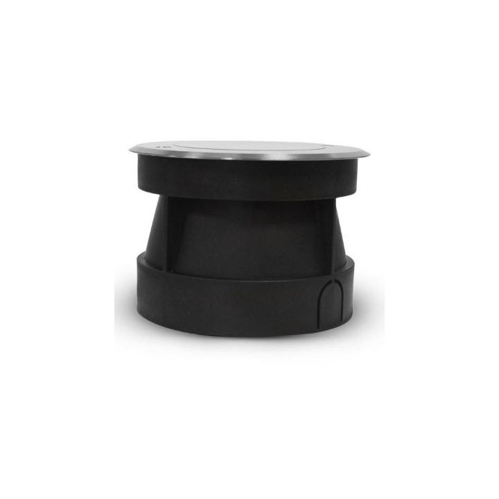 Miidex Lighting - Spot LED Encastrable Sol Rond - 9W - RGB+CCT Inox 304 - Réf : 677939