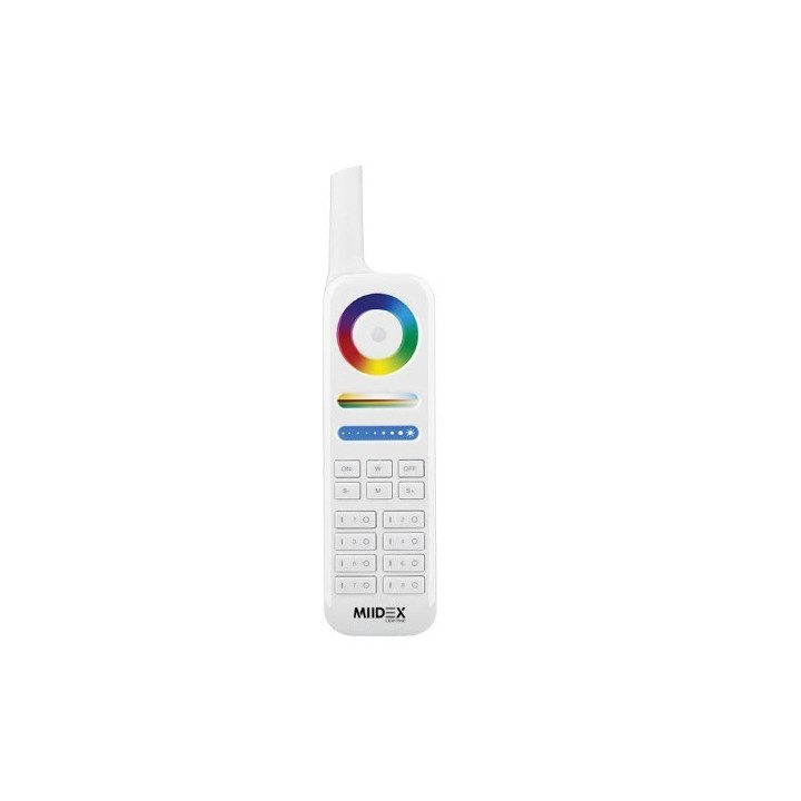 Miidex Lighting - Télécommande RF gamme 8 zones RGB+W - Réf : 6108