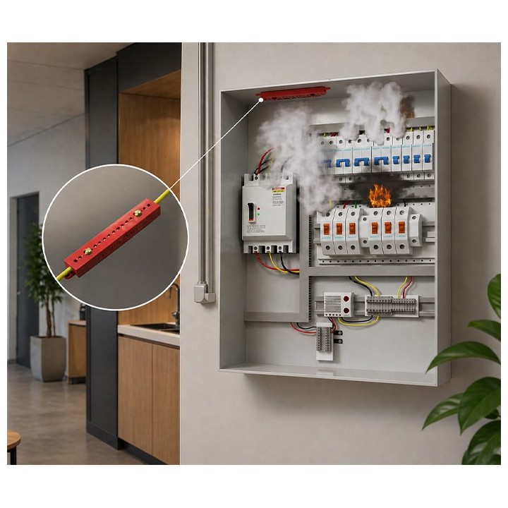 Aeroxsense - Extincteur incendie pour coffret électrique 100L  - Réf : AS-1100-F10
