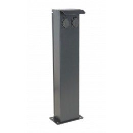 Ohmtec - Potelet 80cm de camping avec 2 prises 2P+T 16A - Réf : 423636