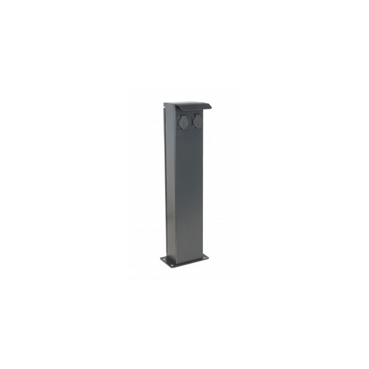 Ohmtec - Potelet 80cm de camping avec 2 prises 2P+T 16A - Réf : 423636