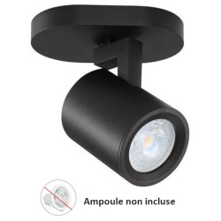 Woltz - Spot simple orientable noir 8W maximum - Réf : 812460