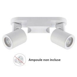 Woltz - Spot double orientable blanc 2x8W maximum - Réf : 812463