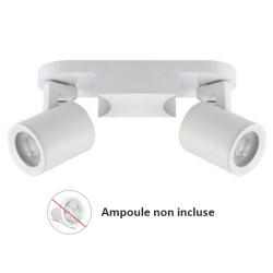 Woltz - Spot double orientable blanc 2x8W maximum - Réf : 812463
