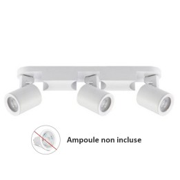 Woltz - Spot triple orientable blanc 3x8W maximum - Réf : 812465