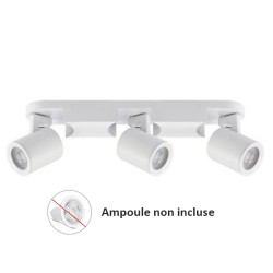 Woltz - Spot triple orientable blanc 3x8W maximum - Réf : 812465