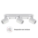 Woltz - Spot triple orientable blanc 3x8W maximum - Réf : 812465