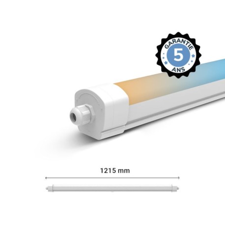 Miidex Lighting - Étanche LED Intégrées CCT 35W 1215 x 66 x 63 mm Traversant - Garantie 5 ans - Réf : 101080