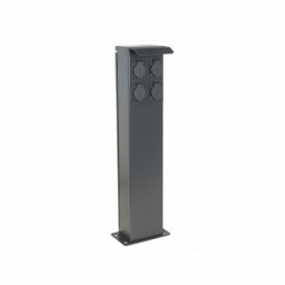 Ohmtec - Potelet 80cm de camping avec 4 prises 2P+T 16A - Réf : 423637