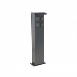 Ohmtec - Potelet 80cm de camping avec 4 prises 2P+T 16A - Réf : 423637