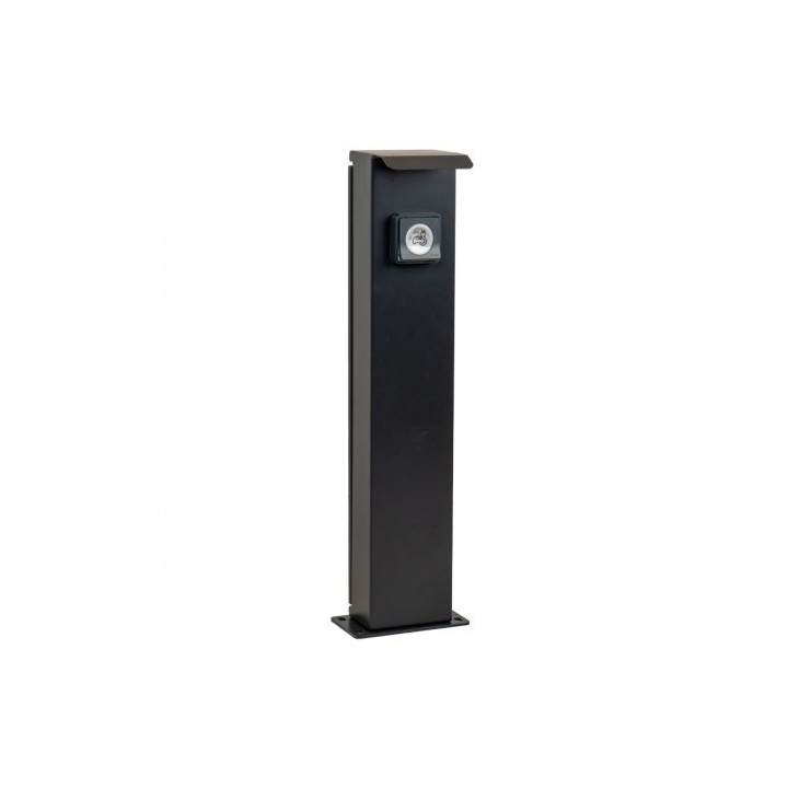 Ohmtec - Potelet métallique avec prise renforcée 16A - Réf : 423686