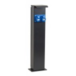 Ohmtec - Potelet 80cm de camping avec 2 prises CEE 10A et protection électrique - Réf : 423682