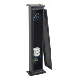 Ohmtec - Potelet 80cm de camping avec 4 prises CEE 16A et protection électrique - Réf : 423685