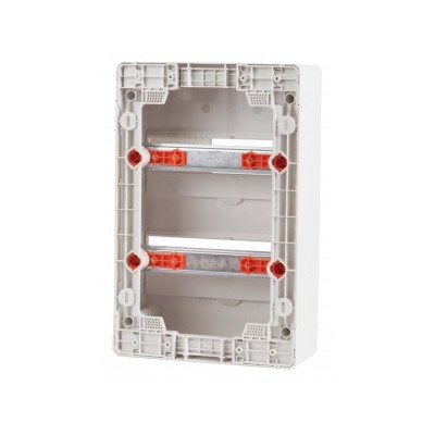 Ohmtec - Tableau nu 2 rangées 13 modules à rail amovible - Réf : 423081