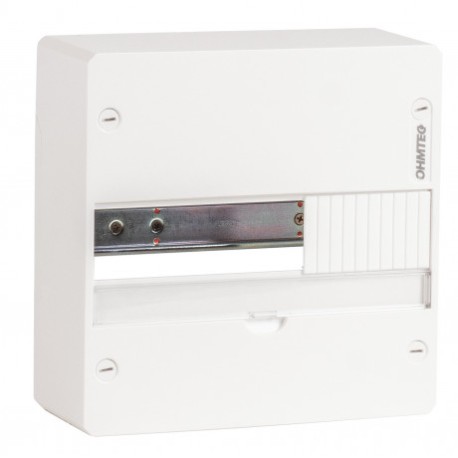 Ohmtec - Tableau nu 1 rangée 13 modules à rail amovible - Réf : 423080