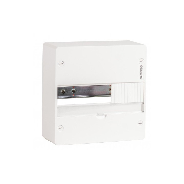 Ohmtec - Tableau nu 1 rangée 13 modules à rail amovible - Réf : 423080