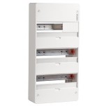 Ohmtec - Tableau nu 3 rangées 13 modules à rail amovible - Réf : 423082