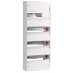 Ohmtec -  Tableau nu 4 rangées 13 modules à rail amovible - Réf : 423083