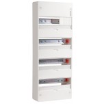 Ohmtec -  Tableau nu 4 rangées 13 modules à rail amovible - Réf : 423083