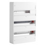 Ohmtec -  Tableau nu 3 rangées 18 modules à rail amovible - Réf : 423092