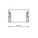 Ohmtec - Goulotte 5 modules - 105mm - Réf : 423510