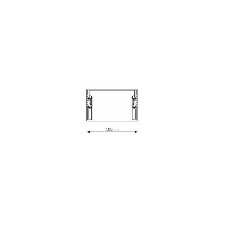 Ohmtec - Goulotte 5 modules - 105mm - Réf : 423510