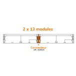 Ohmtec - Pack GTL 26 modules - 500mm - Réf : 2485