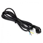Ohmtec - Cordon alimentation noir 3m avec câble de 3G1.5mm2 avec fiche 2P+T 16A moulée - Réf : 812393