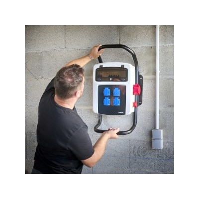 Ohmtec - Support métallique pour coffret chantier 13 modules - Réf : 423402