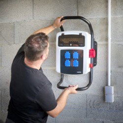 Ohmtec - Support métallique pour coffret chantier 13 modules - Réf : 423402