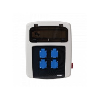 Ohmtec - Coffret de chantier 4 prises monophasées 16A - Réf : 423395