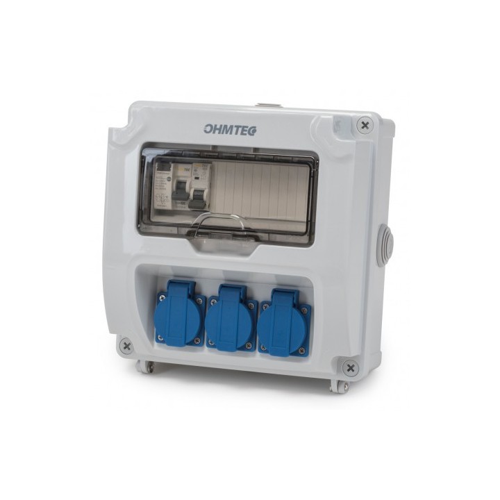 Ohmtec - Coffret d'atelier mural monophasé - Réf : 423148