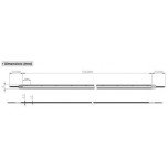 Ohmtec - Ruban Led COB 5M 10W/M 24V IP20 8mm 3000K - Réf : 812580