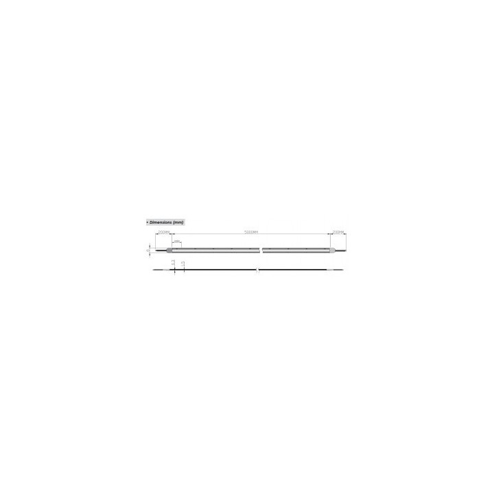 Ohmtec - Ruban Led COB 5M 10W/M 24V IP20 8mm 3000K - Réf : 812580