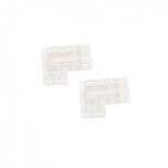 Ohmtec - Lot de 2 connecteurs d'angle 90° pour Ruban Led COB 24V IP20 8mm - Réf : 812581