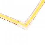 Ohmtec - Lot de 2 connecteurs d'angle 90° pour Ruban Led COB 24V IP20 8mm - Réf : 812581