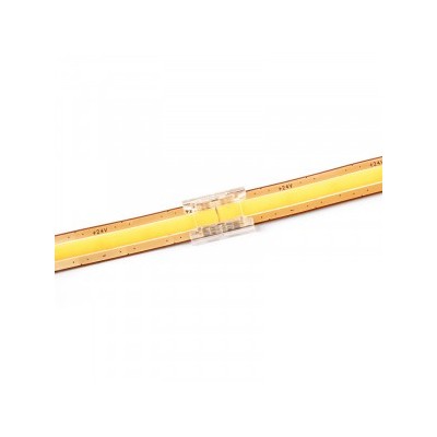 Ohmtec - Lot de 2 connecteurs droits pour Ruban Led COB 24V IP20 8mm - Réf : 812582