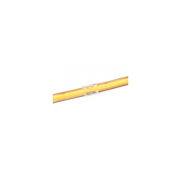 Ohmtec - Lot de 2 connecteurs droits pour Ruban Led COB 24V IP20 8mm - Réf : 812582