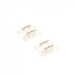 Ohmtec - Lot de 2 connecteurs droits pour Ruban Led COB 24V IP20 8mm - Réf : 812582