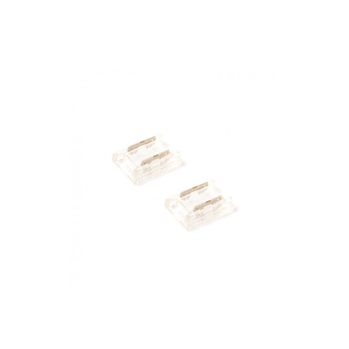 Ohmtec - Lot de 2 connecteurs droits pour Ruban Led COB 24V IP20 8mm - Réf : 812582