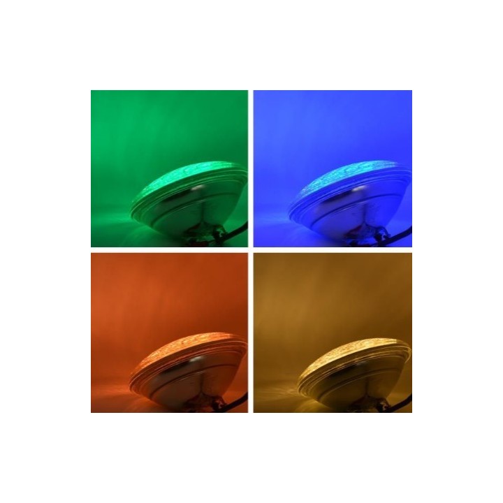 Miidex - Projecteur LED Piscine PAR56 - 12VAC - 18W - RGB + Blanc Réf : 6107